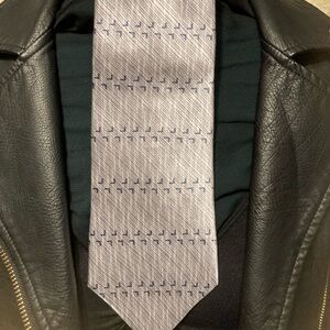 Bugatti elegant silver grey Silk Tie
